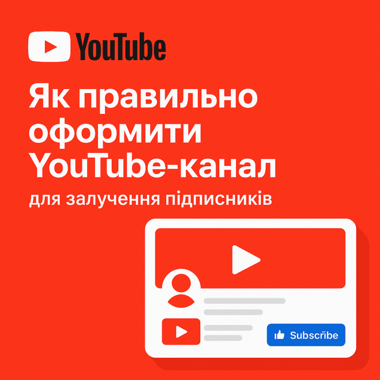 Як правильно оформити YouTube-канал для залучення підписників - поради від ArtMaxBoost