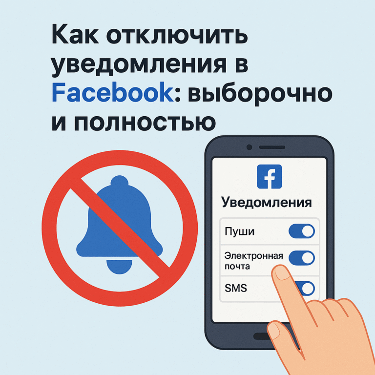 Как отключить уведомления в Facebook: выборочно и полностью - советы от ArtMaxBoost