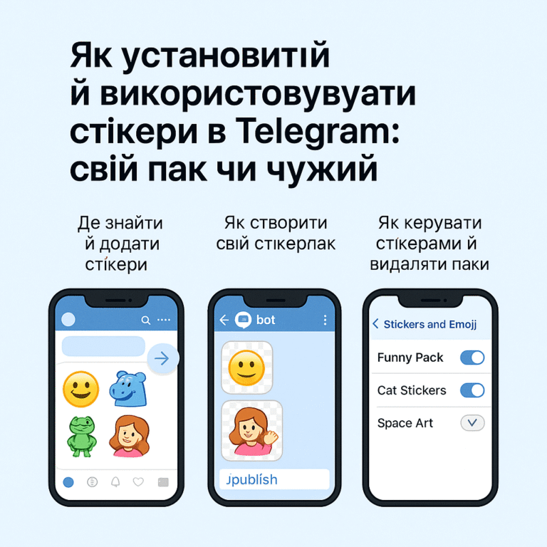 Як встановити та використовувати стікери в Telegram - поради від ArtMaxBoost