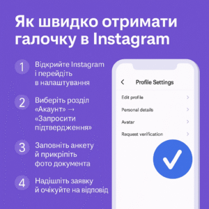 Як швидко отримати галочку у Instagram - поради від ArtMaxBoost