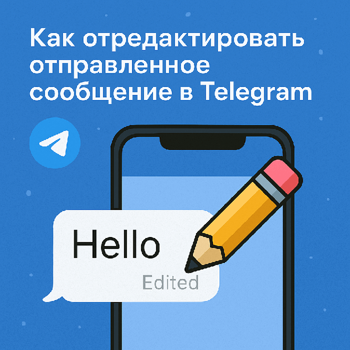 Как отредактировать отправленное сообщение в Telegram