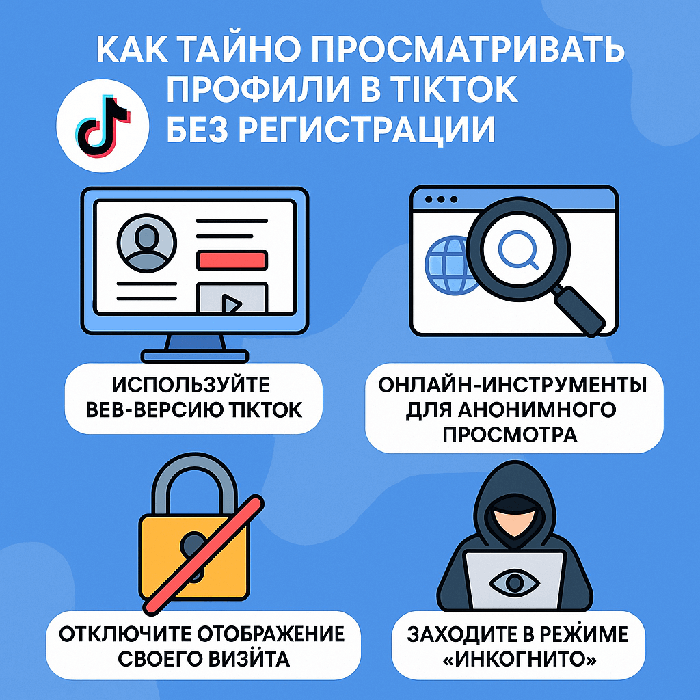 Как тайно просматривать профили в TikTok