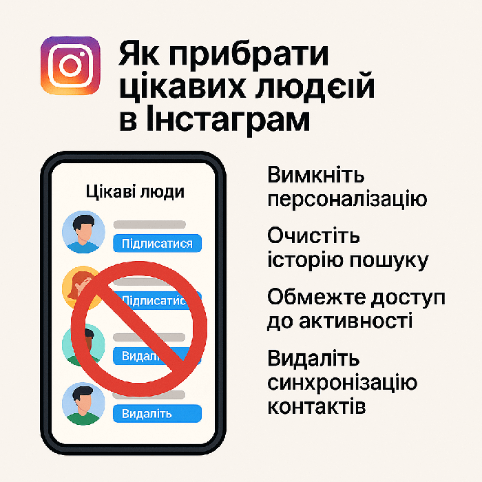 Як прибрати цікавих людей в Інстаграм