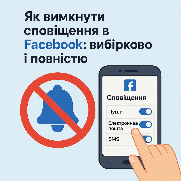 Як вимкнути повідомлення у Facebook: вибірково та повністю