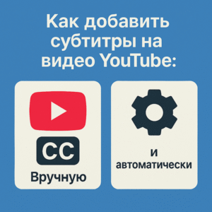 Как добавить субтитры на видео YouTube