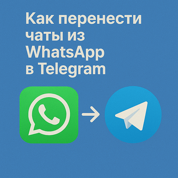 Как перенести чаты из WhatsApp в Telegram