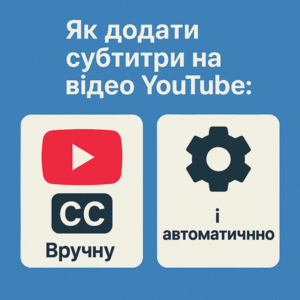 Як додати субтитри на відео YouTube