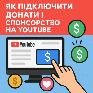 Як підключити донати та спонсорство на YouTube