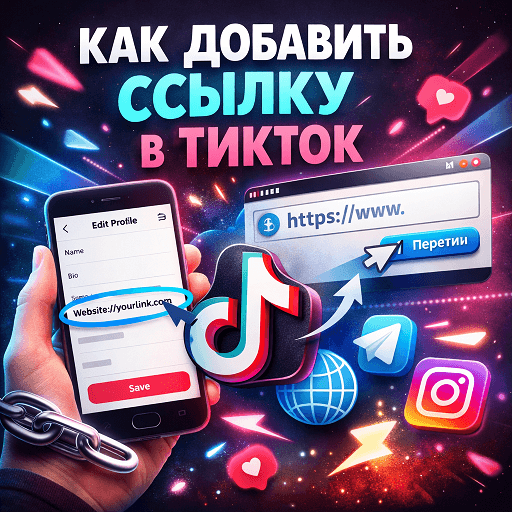 Как добавить ссылку в TikTok