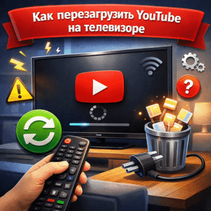 Как перезагрузить YouTube на телевизоре