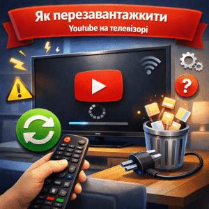 Як перезавантажити YouTube на телевізорі