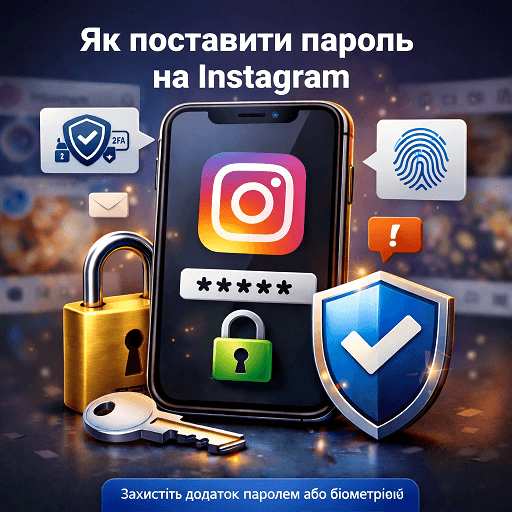 Як поставити пароль на Інстаграм