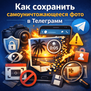 Как сохранить самоуничтожающееся фото в Телеграмм