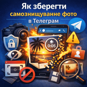 Як зберегти самознищуване фото в Телеграм