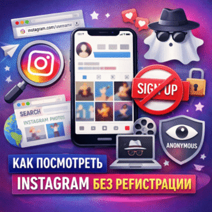 как посмотреть Instagram без регистрации