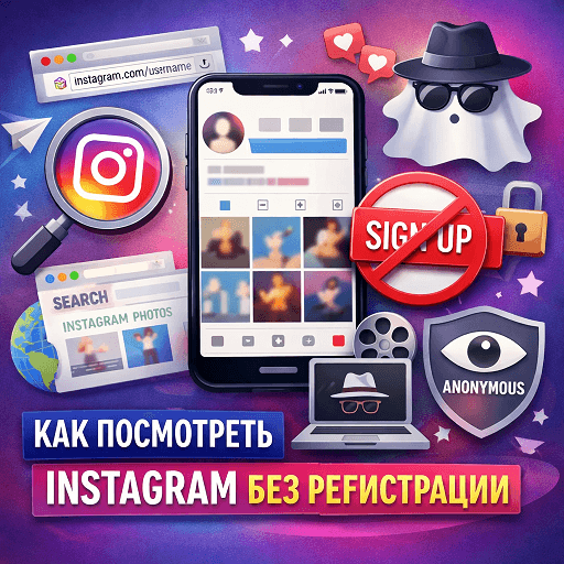 как посмотреть Instagram без регистрации