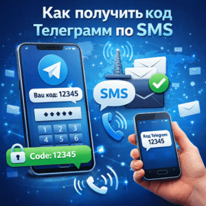 Как получить код Телеграмм по SMS