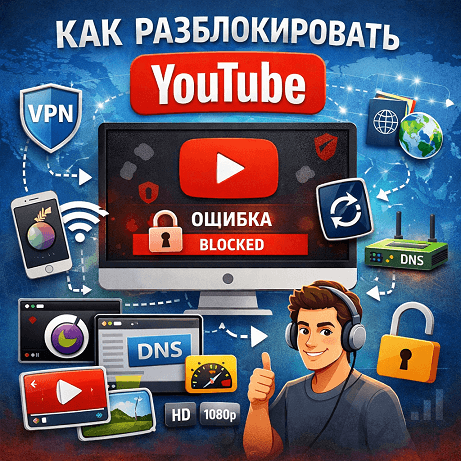 Как разблокировать YouTube
