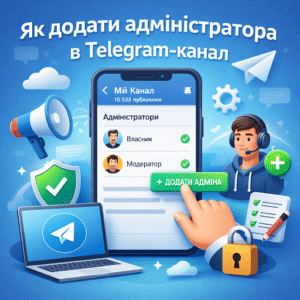 Як додати адміністратора в Telegram-канал
