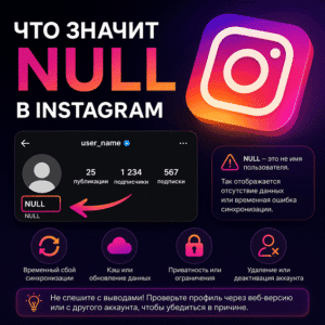 Что значит NULL в Instagram