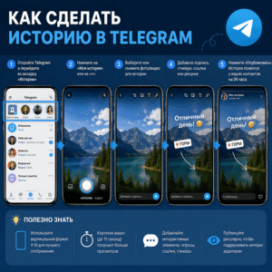 Как сделать историю в Telegram