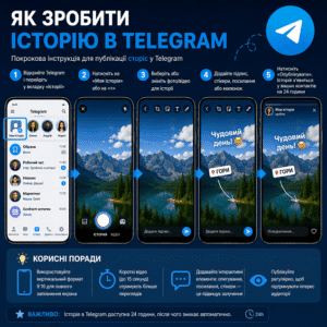Як зробити історію в Telegram