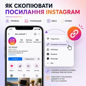 Як скопіювати посилання Instagram