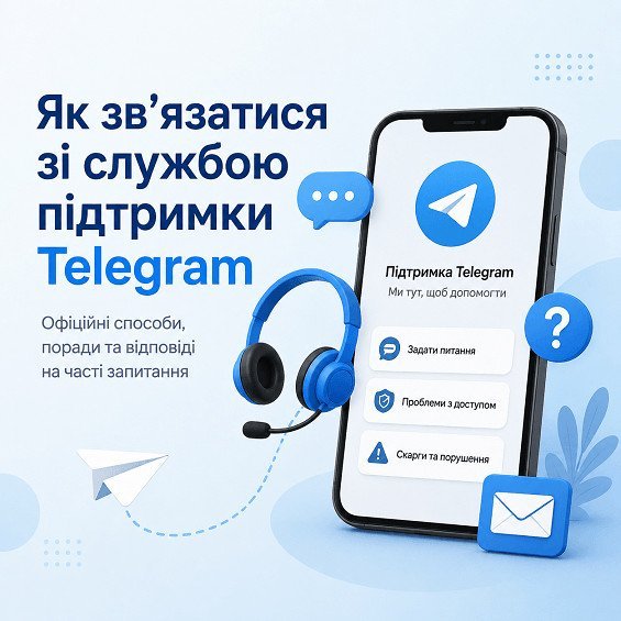 Як зв’язатися зі службою підтримки Telegram